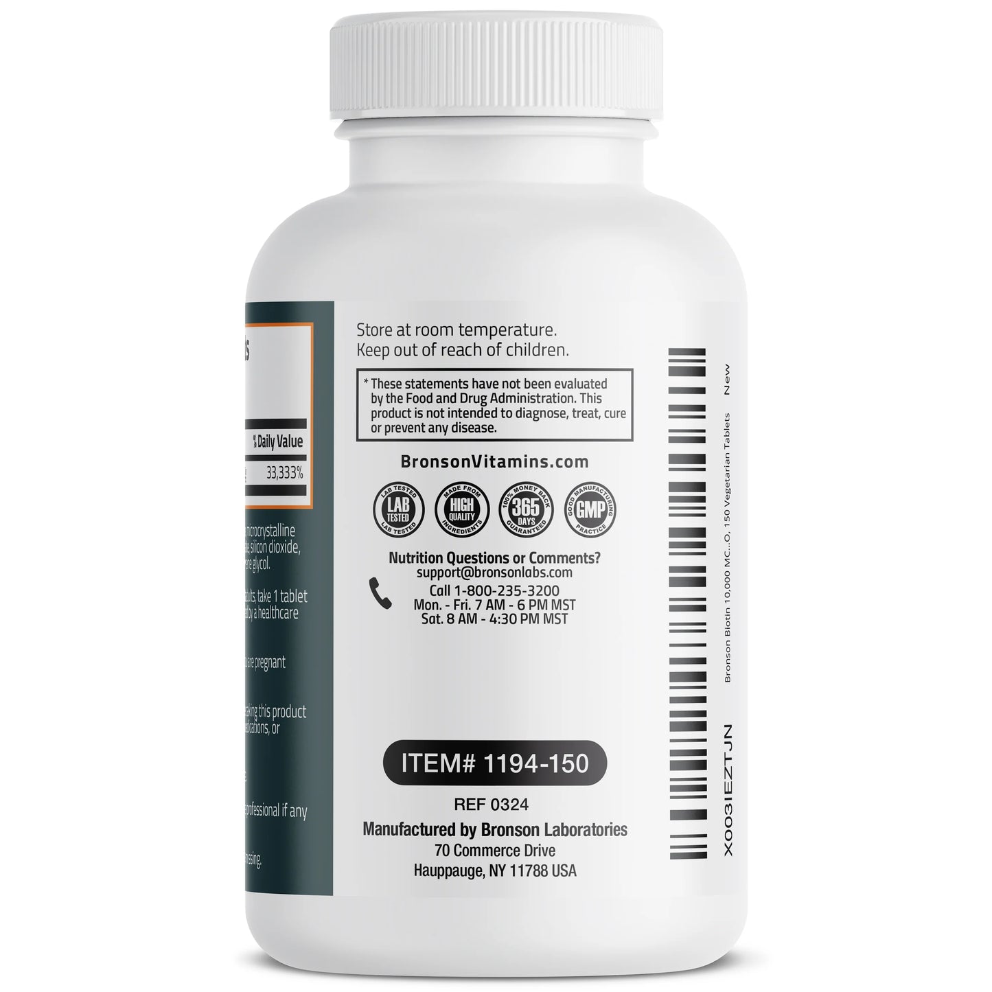 Biotin 10.000 MCG - Bronson