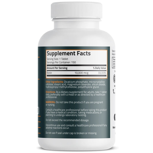 Biotin 10.000 MCG - Bronson