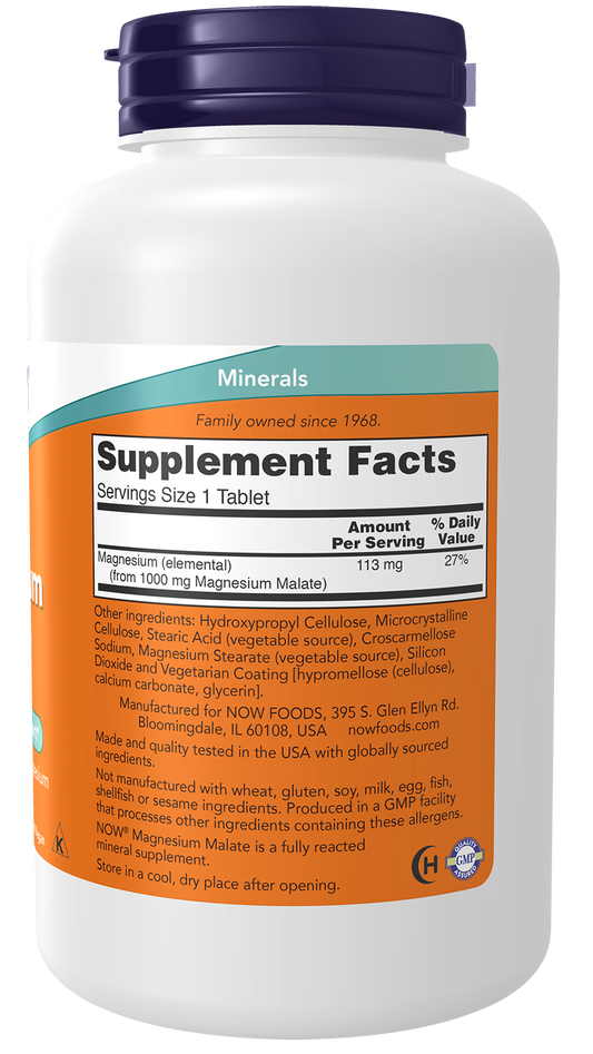 Magnesium Malate 1000mg - 180 Tabs