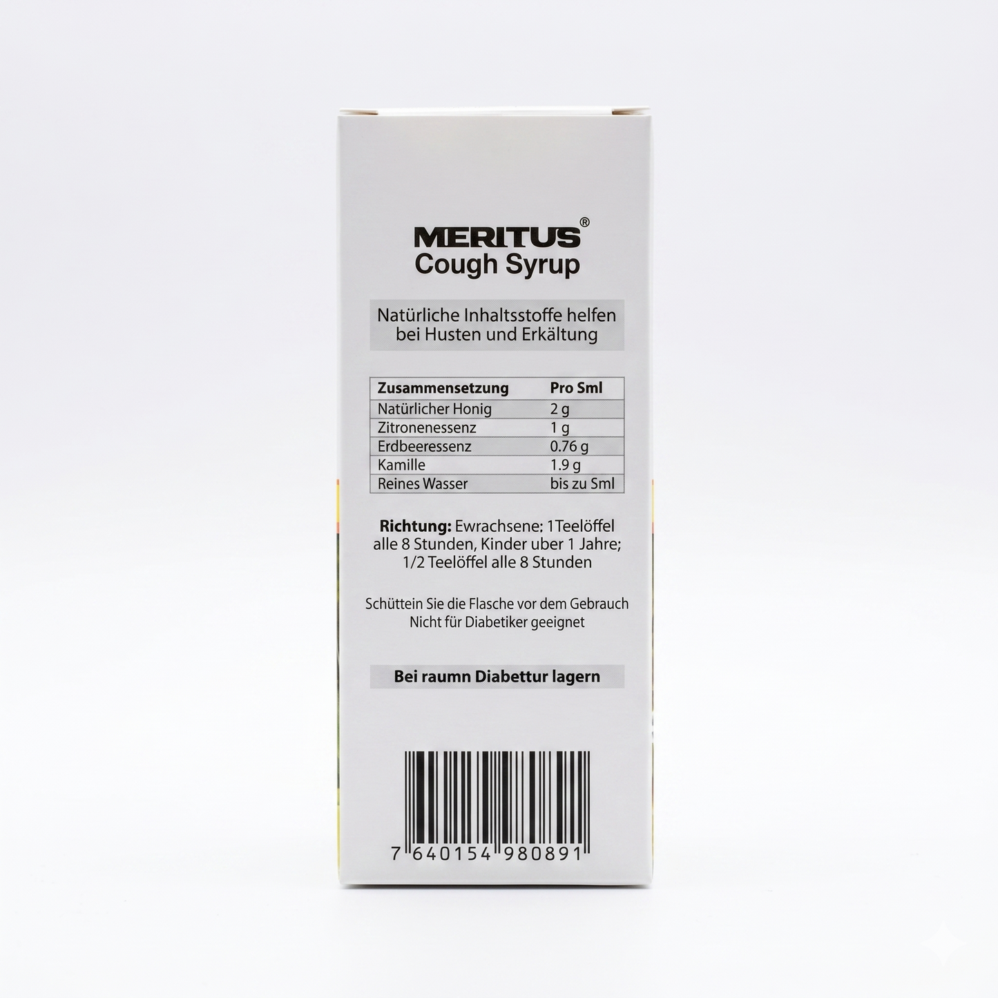 MERITUS Cough Syrup - Non Drowsy