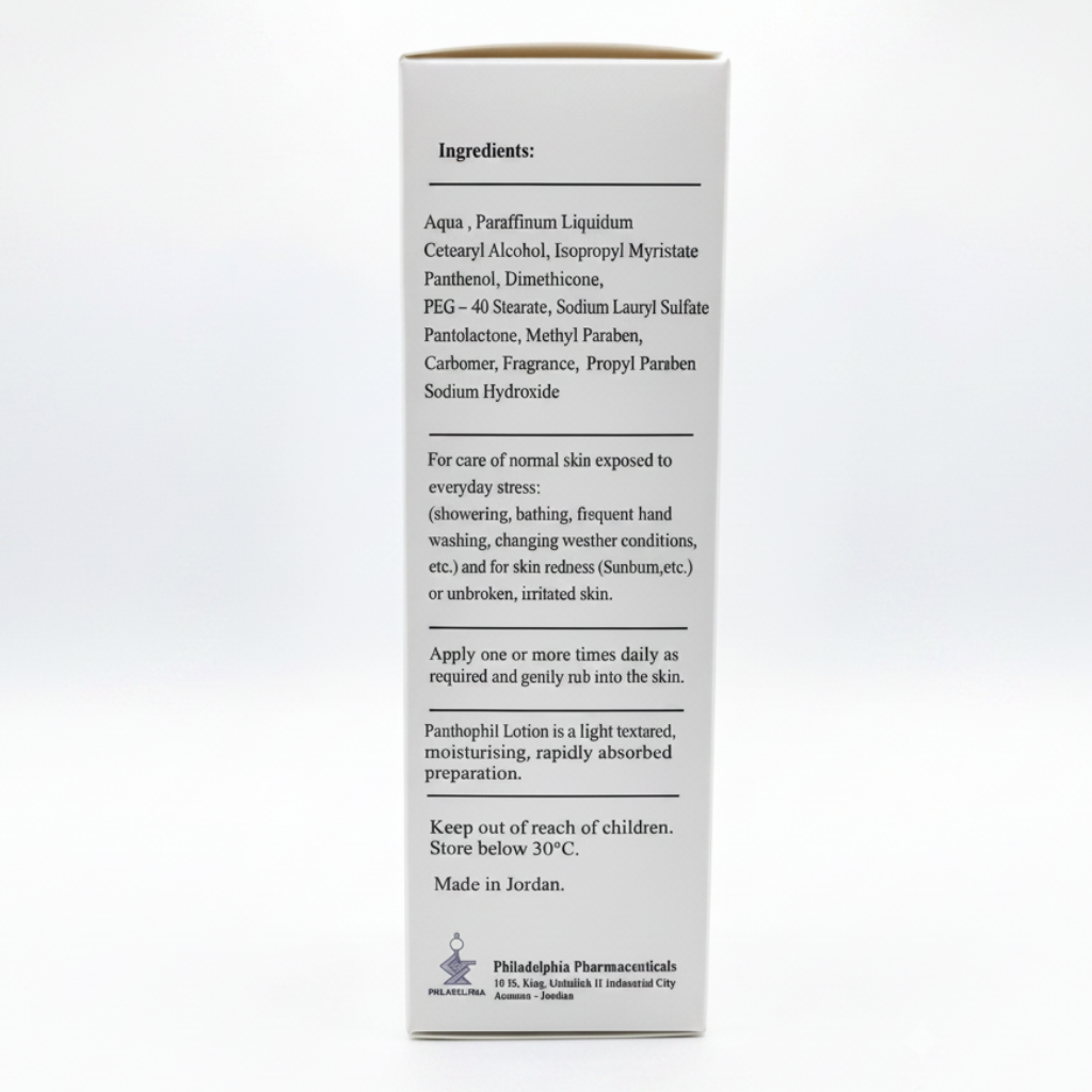 Product packaging with ingredient list and usage instructions on a white background