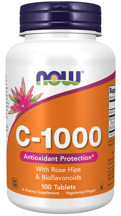 C-1000 w/ Rose Hips & Bioflavnoids - 100 Tabs