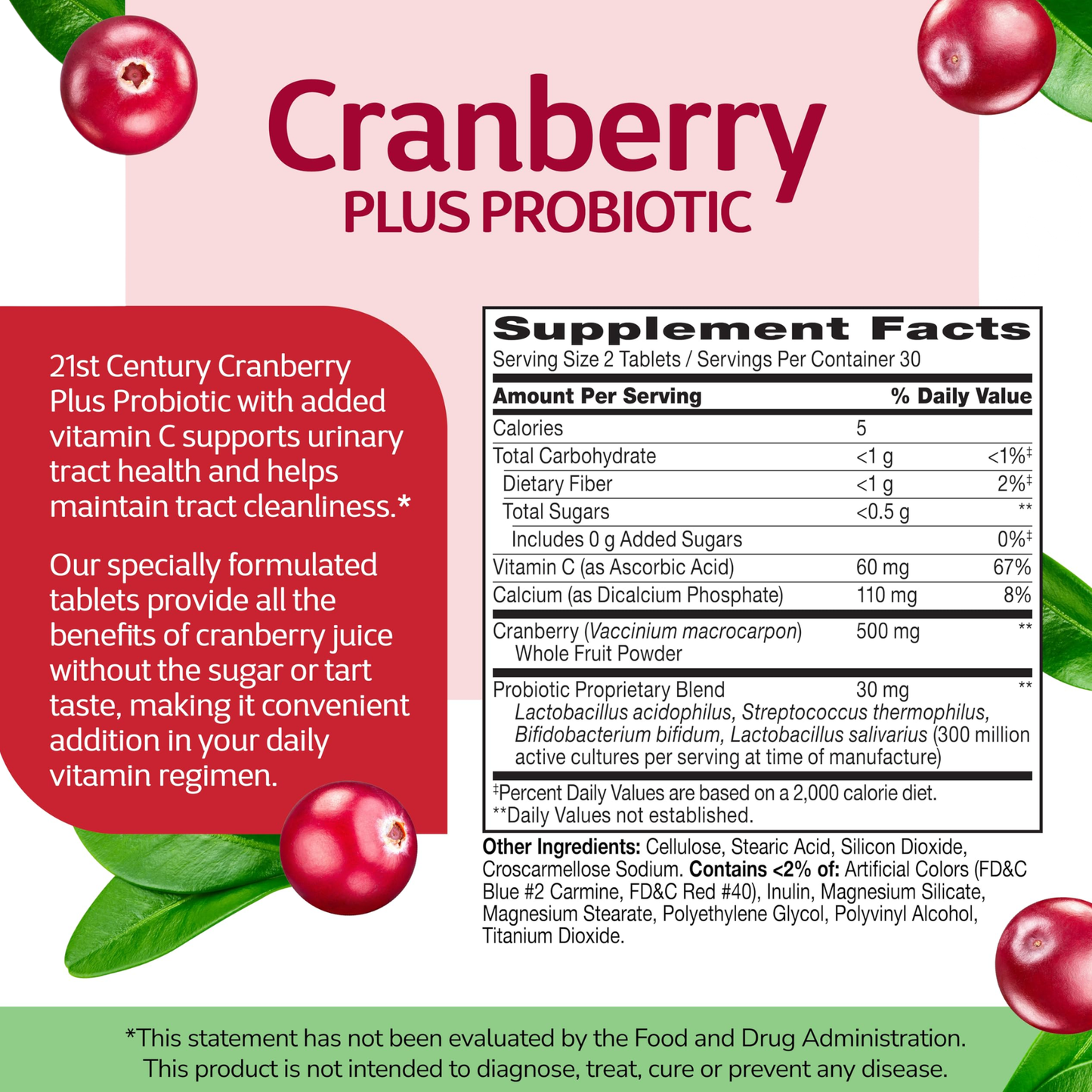 Cranberry plsu Prebiotics