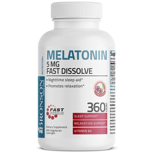 Melatonin 5mg w/ B6 - 360 Lozenges