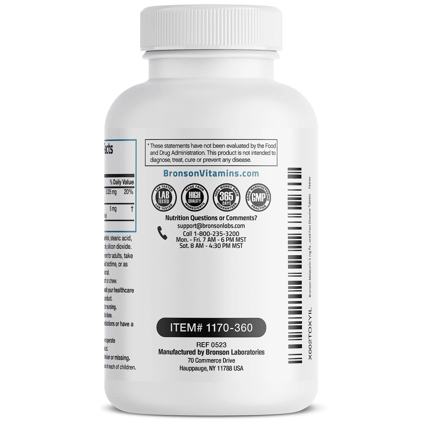 Melatonin 5mg w/ B6 - 360 Lozenges