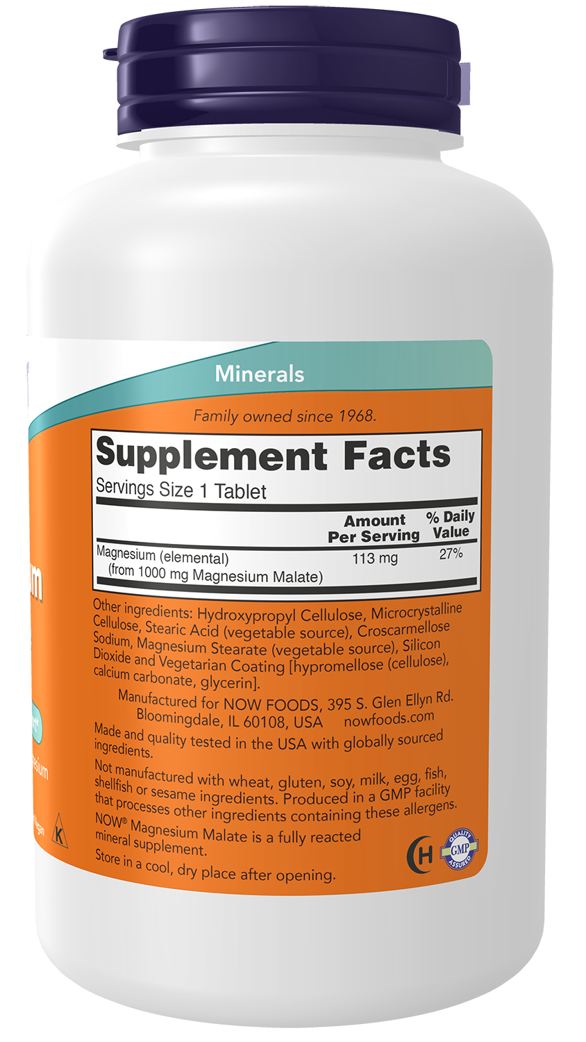 Magnesium Malate 1000mg - 180 Tabs