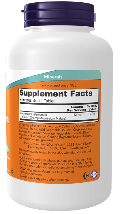 Magnesium Malate 1000mg - 180 Tabs